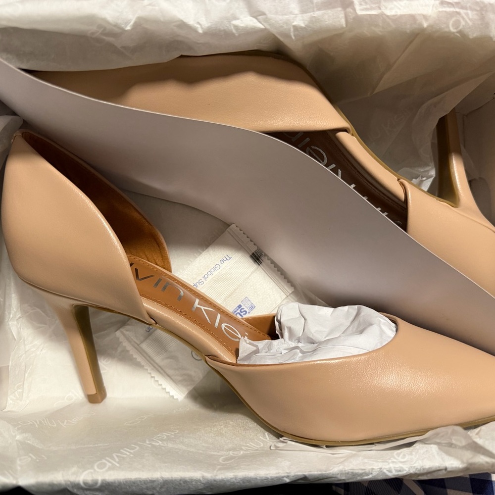 Calvin Klein Nude Heels